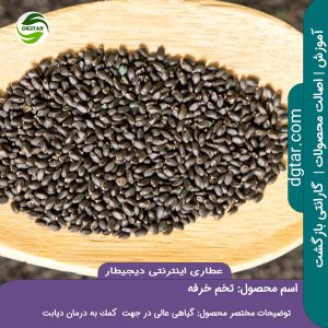 تخم خرفه داخل قاشق چوبی در عطاری اینترنتی دیجیطار