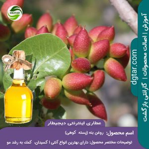 آموزش کامل خواص روغن بنه ( پسته کوهی) + خرید اینترنتی از عطاری اینترنتی دیجیطار (www.dgtar.com)